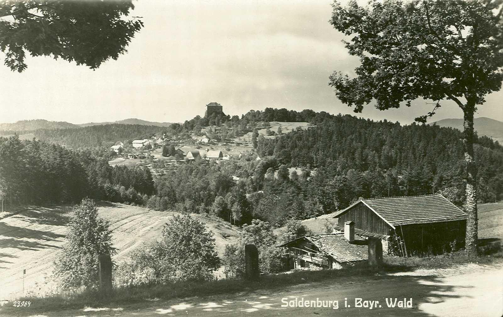 Blick auf Saldenburg um 1929.