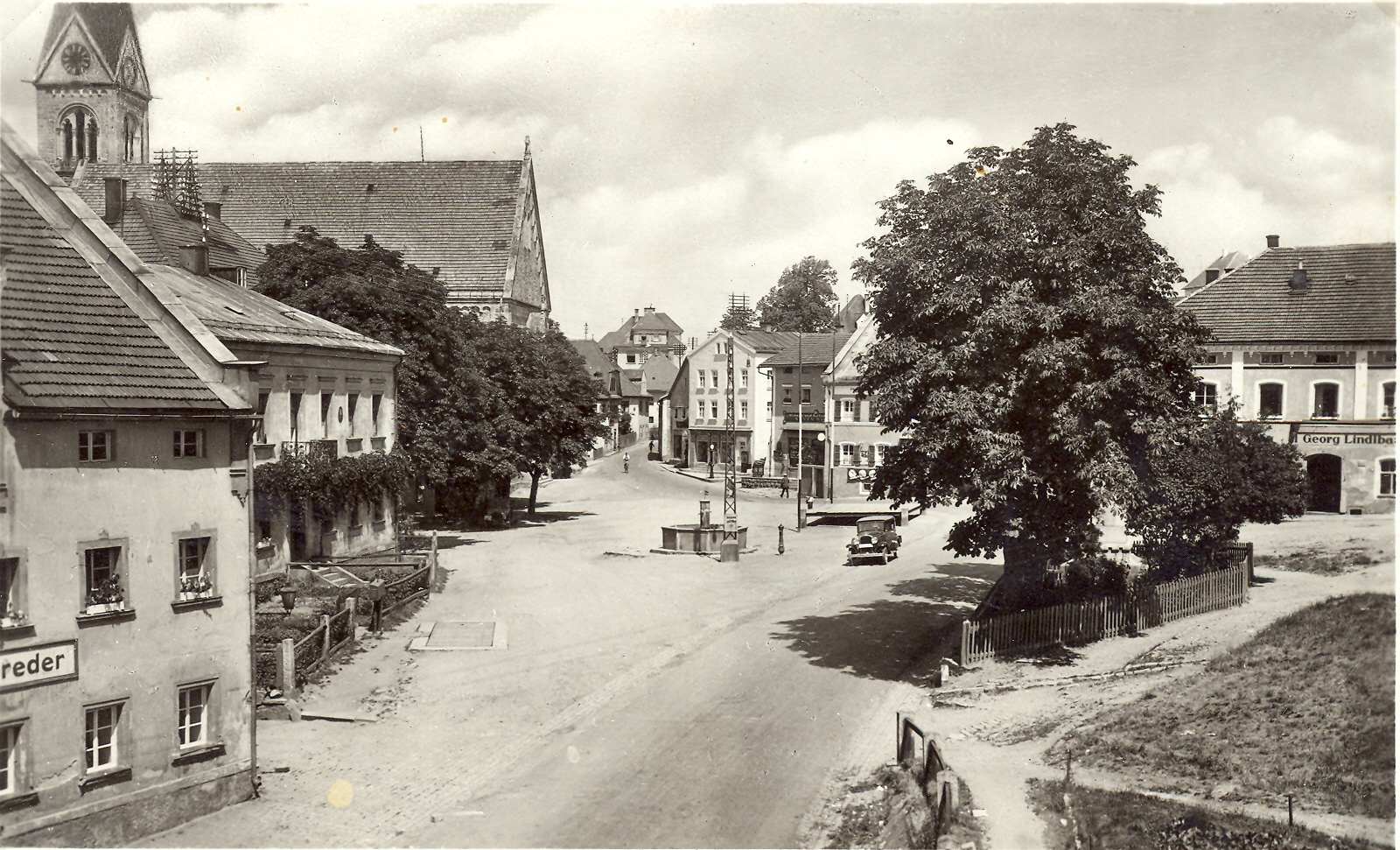 Der Tittlinger Marktplatz um 1930.