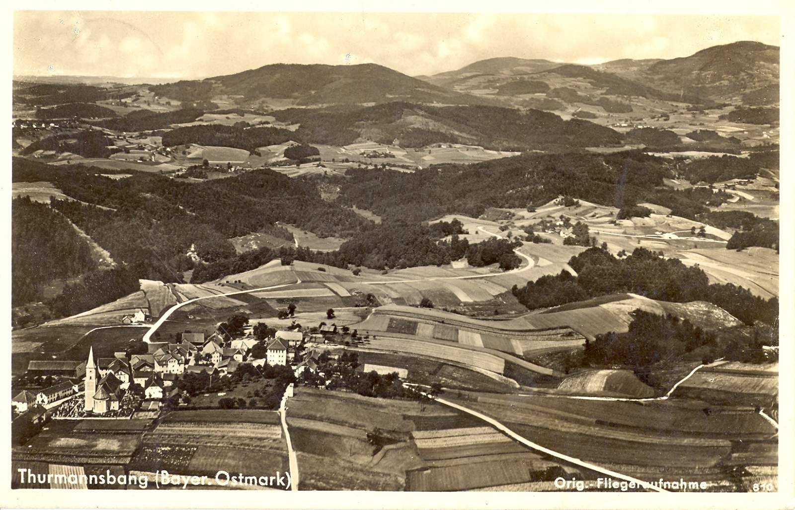 Ein Luftbild von 1938.