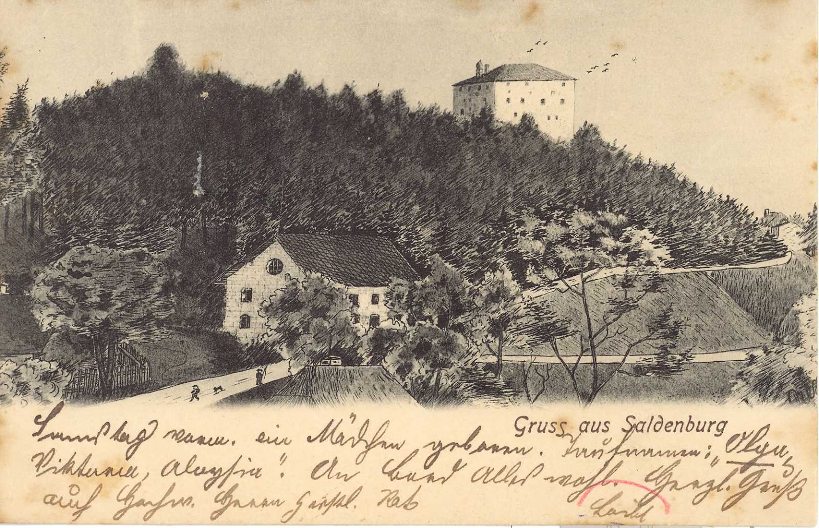 Die Waldlaterne um 1902.