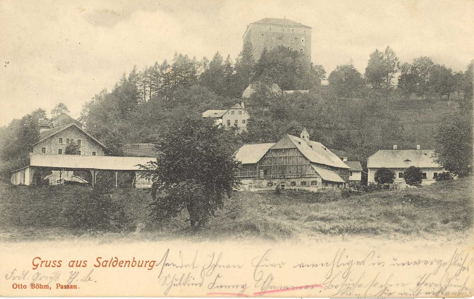 Der Gutshof und die Burg.