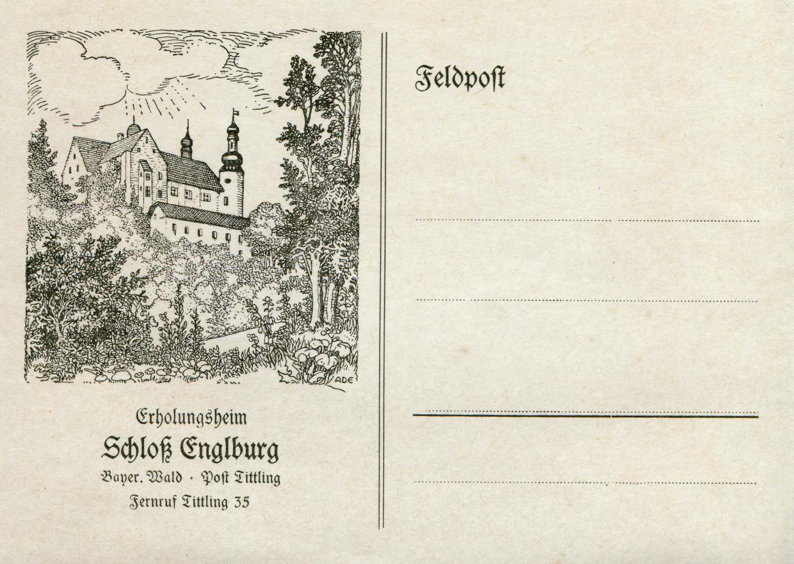 Aus dem Erholungsheim wird ein Lazarett.