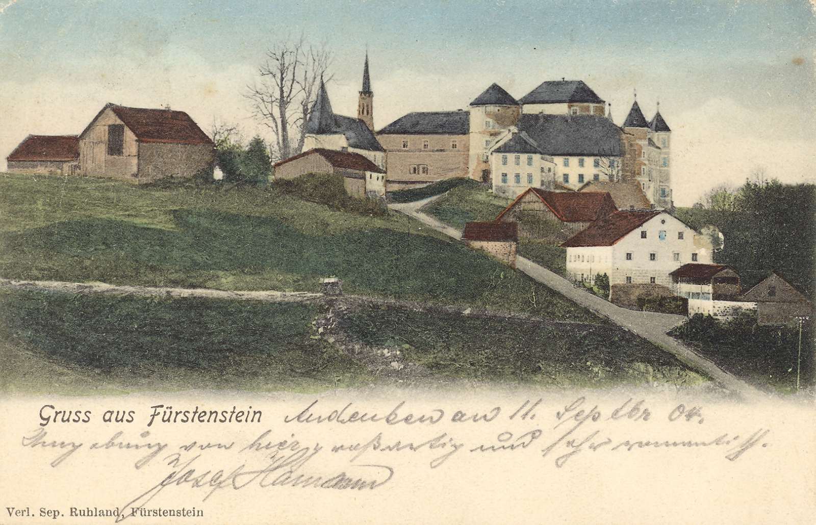 Fürstenstein von Osten aus gesehen.