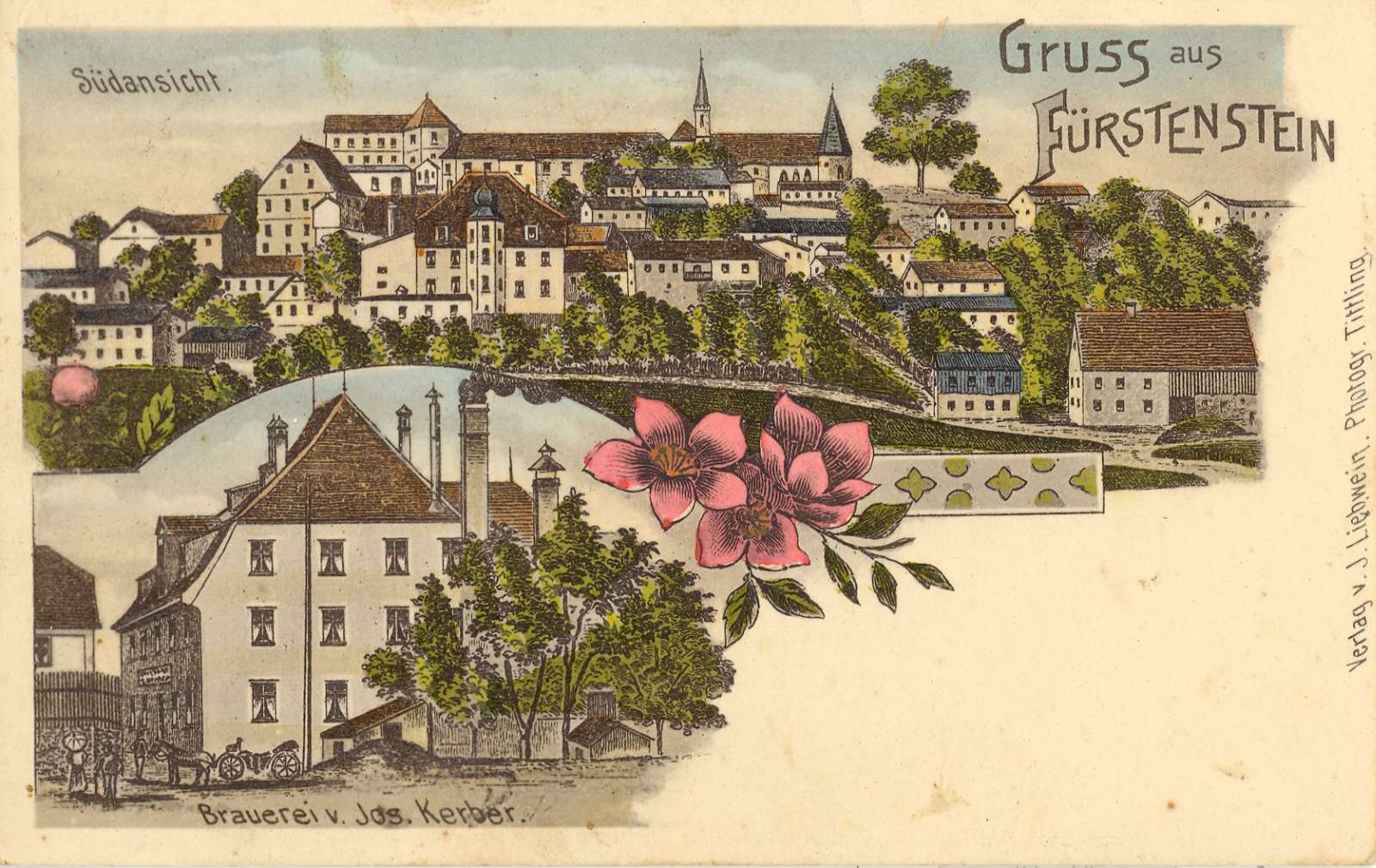 Fürstenstein und die Brauerei Kerber.