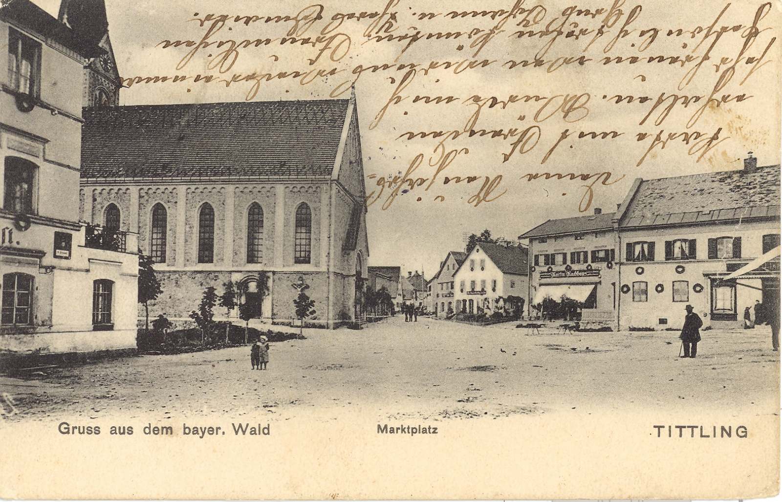 Der Marktplatz um 1903.
