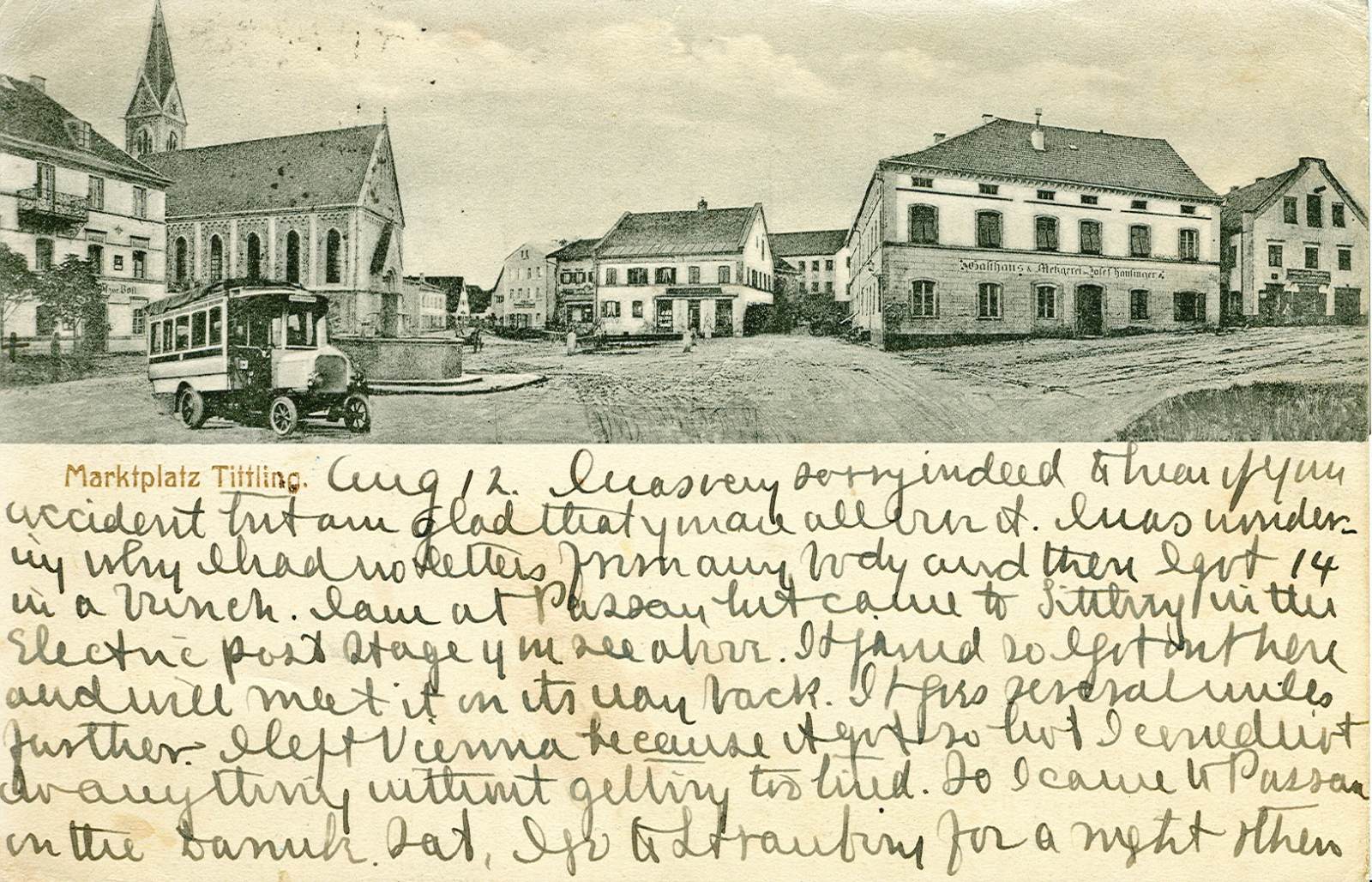 1909 Tittling Marktplatz