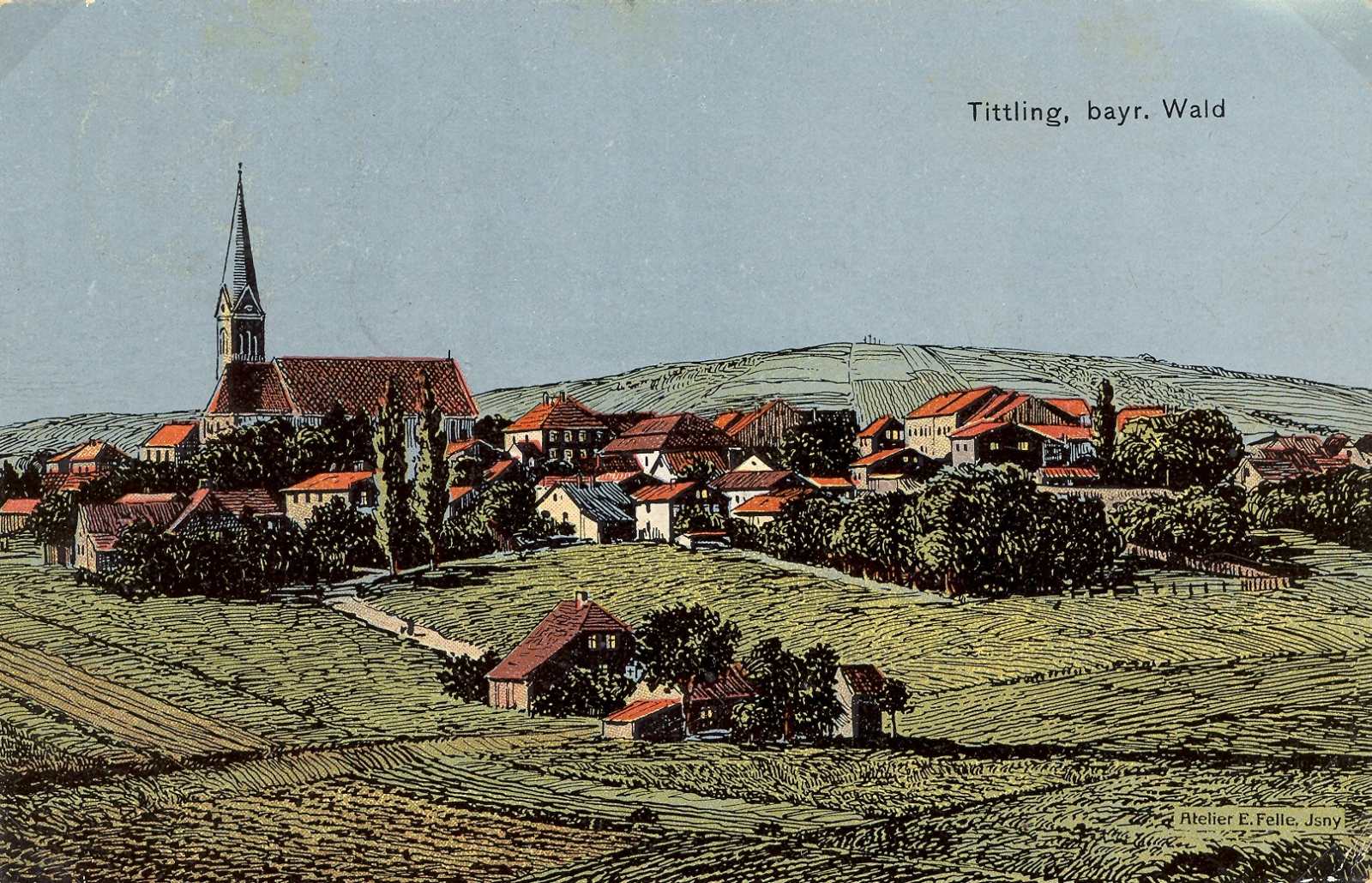 Tittling bei Mondschein 1910.
