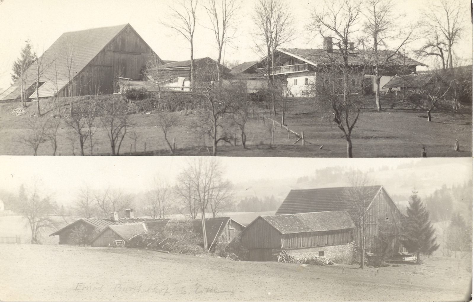 Die Einöde Badlhof um 1920.