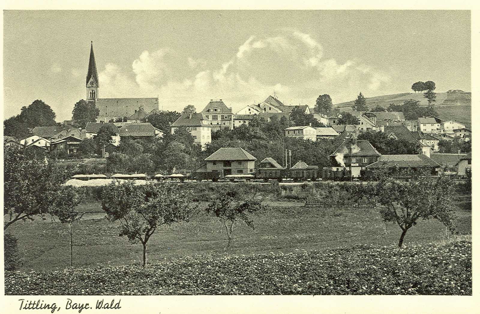 Der Bahnhof Tittling.