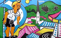 Ausschnitt aus dem tittlinger Volksfest Plakat